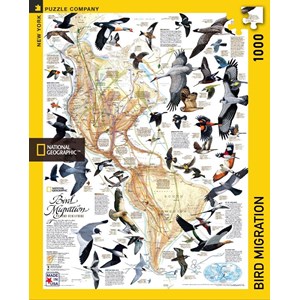 New York Puzzle Co (NPZNG1715) - "Bird Migration" - 1000 brikker puslespil