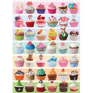 Eurographics (6000-0586) - "Cupcakes Med Opskrift" - 1000 brikker puslespil
