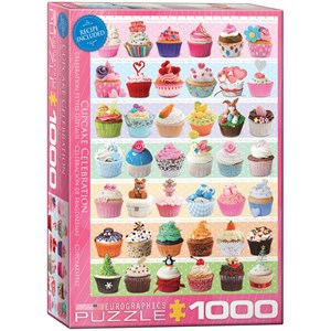 Eurographics (6000-0586) - "Cupcakes Med Opskrift" - 1000 brikker puslespil