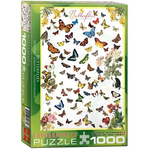 Eurographics (6000-0077) - "Butterflies" - 1000 brikker puslespil