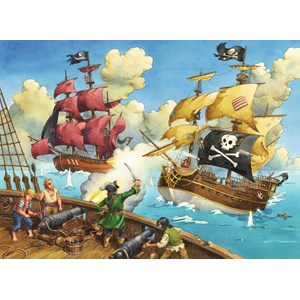 Ravensburger (10666) - "Piratslag" - 100 brikker puslespil