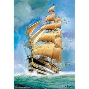 Anatolian (3529) - Luis Bargallo: "Caribbean King sejlskib" - 500 brikker puslespil