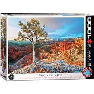 Eurographics (6000-0692) - "Vinter Solopgang" - 1000 brikker puslespil