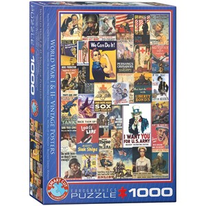 Eurographics (6000-0937) - "1. Og 2. Verdenskrig" - 1000 brikker puslespil