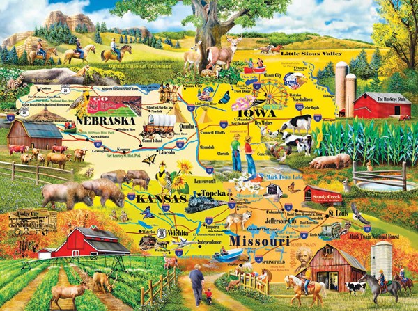 SunsOut (58253) - Mary Thompson: "The Heartland" - 1000 brikker puslespil