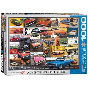 Eurographics (6000-0760) - "Dodge Advertising Collection" - 1000 brikker puslespil