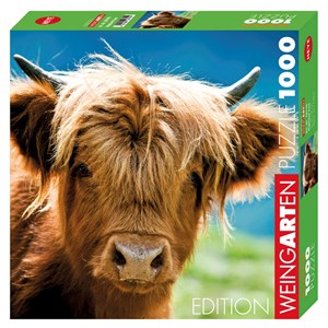 Heye (29745) - "Highland Cow" - 1000 brikker puslespil