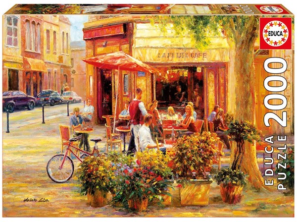 Educa (17130) - Haixia Liu: "Corner Café" - 2000 brikker puslespil