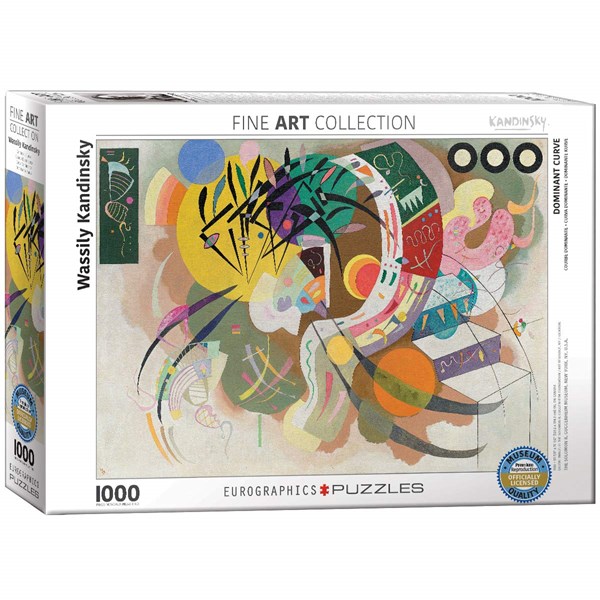 Eurographics (6000-0839) - Vassily Kandinsky: "Dominant Curve" - 1000 brikker puslespil