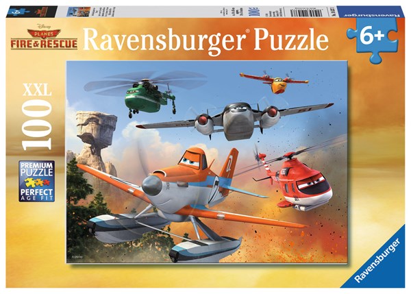 Ravensburger (10537) - "Fighting the Fire" - 100 brikker puslespil