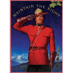 Eurographics (6000-0972) - "Royal Canadian Mounted Police, Maintain the Right" - 1000 brikker puslespil