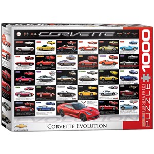 Eurographics (6000-0683) - "Corvette Evolution" - 1000 brikker puslespil