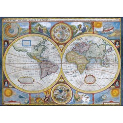 Eurographics (6000-2006) - "Antique World Map" - 1000 brikker puslespil