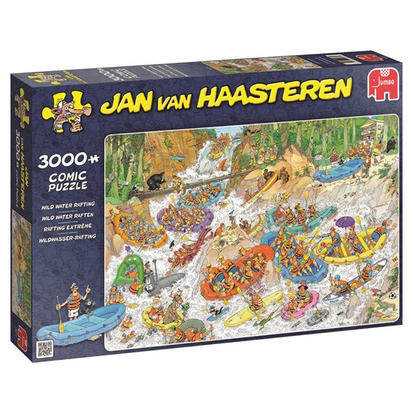 Jumbo (19017) - Jan van Haasteren: "Wild Water Rafting" - 3000 brikker puslespil