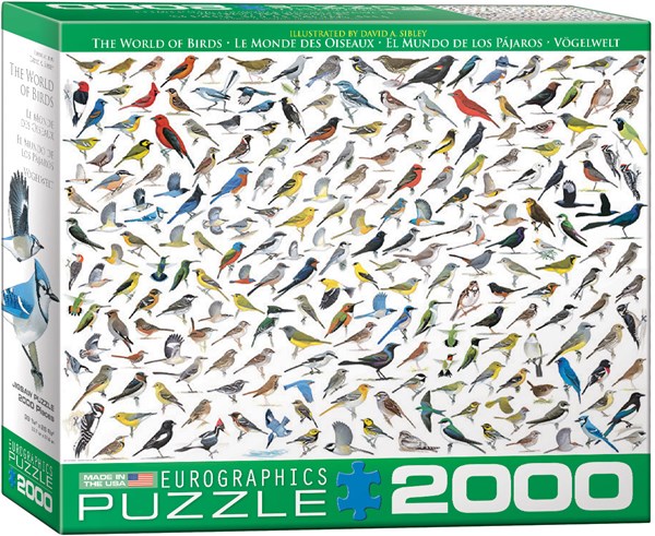 Eurographics (8220-0821) - "En verden af fugle" - 2000 brikker puslespil