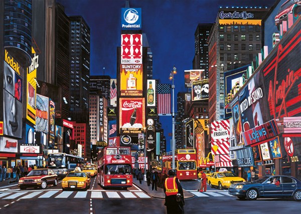 Ravensburger (19208) - "Times Square, NYC" - 1000 brikker puslespil
