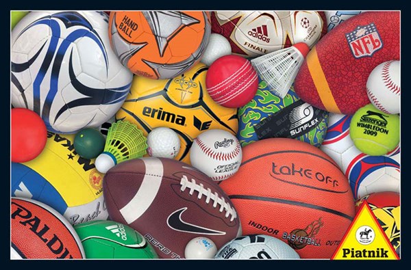 Piatnik (5690) - "Sports Balls" - 1000 brikker puslespil