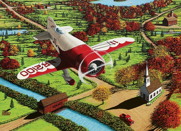 Cobble Hill (51848) - "Gee Bee Over New England" - 1000 brikker puslespil