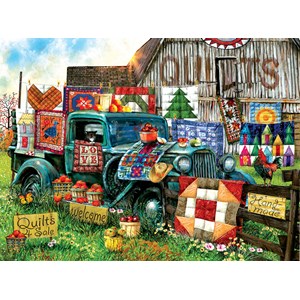 SunsOut (28567) - Tom Wood: "Quilts for Sale" - 1000 brikker puslespil