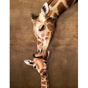 Eurographics (8104-0301) - "Giraffe Mother’s Kiss" - 100 brikker puslespil