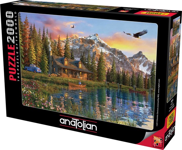 Anatolian (3933) - Dominic Davison: "Old Log Cabin" - 2000 brikker puslespil