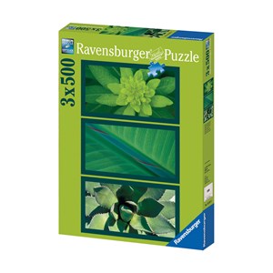 Ravensburger (16283) - "Natural Impressions in Green" - 500 brikker puslespil