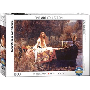 Eurographics (6000-1133) - John William Waterhouse: "Kvinde I Båd" - 1000 brikker puslespil