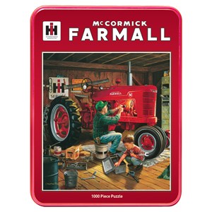 MasterPieces (71451) - "Forever Red, Farmall Tins" - 1000 brikker puslespil