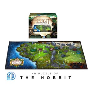 4D Cityscape (51100) - "4D Hobbit Middle Earth" - 1390 brikker puslespil