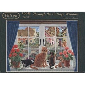 Falcon (11064) - Sarah Adams: "Through the Cottage Window" - 500 brikker puslespil
