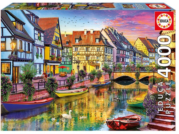 Educa (17134) - "Colmar Canal, France" - 4000 brikker puslespil