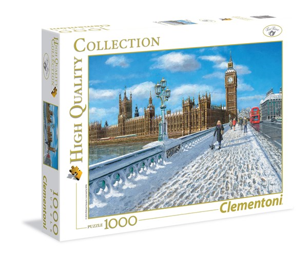Clementoni (39320) - "London, Promenade in the Snow" - 1000 brikker puslespil
