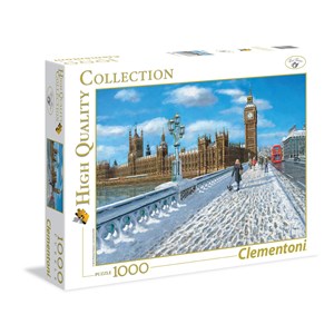 Clementoni (39320) - "London, Promenade in the Snow" - 1000 brikker puslespil