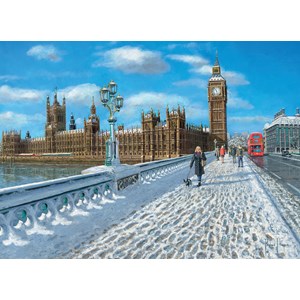 Clementoni (39320) - "London, Promenade in the Snow" - 1000 brikker puslespil