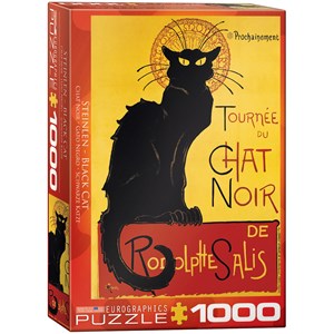 Eurographics (6000-1399) - Steinlen: "Chat Noir" - 1000 brikker puslespil