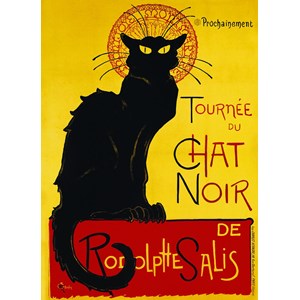 Eurographics (6000-1399) - Steinlen: "Chat Noir" - 1000 brikker puslespil