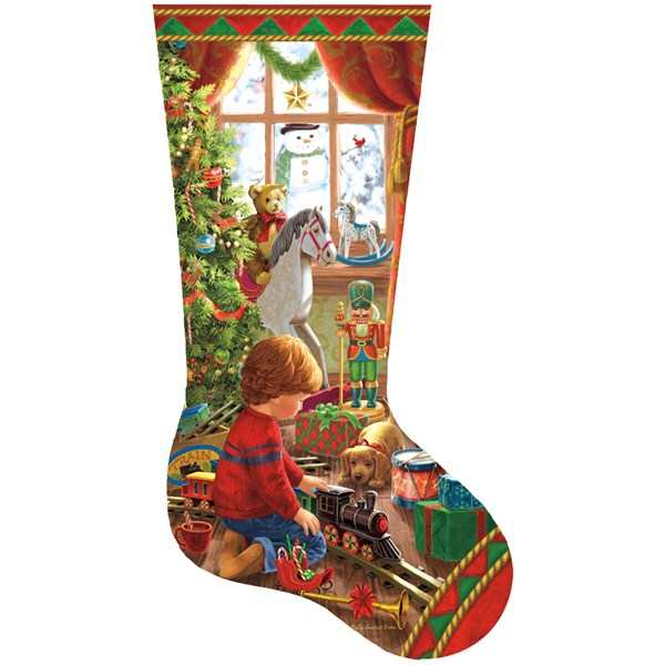 SunsOut (97108) - Liz Goodrick-Dillon: "A Boy's Stocking" - 800 brikker puslespil