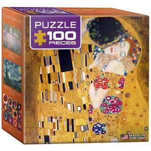 Eurographics (8104-4365) - Gustav Klimt: "The Kiss" - 100 brikker puslespil