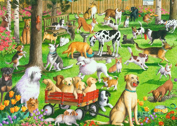 Ravensburger (14870) - "At the Dog Park" - 500 brikker puslespil