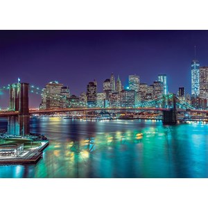 Clementoni (33544) - "New York in the Night" - 3000 brikker puslespil