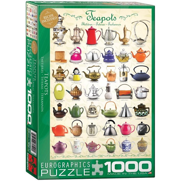 Eurographics (6000-0599) - "Teapots" - 1000 brikker puslespil