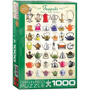 Eurographics (6000-0599) - "Teapots" - 1000 brikker puslespil
