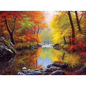 SunsOut (48535) - Charles White: "Autumn Sanctuary" - 1000 brikker puslespil