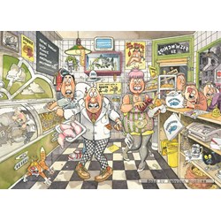 Jumbo (17306) - Graham Thompson: "Wasgij Original #20: Fishy Business!" - 1000 brikker puslespil