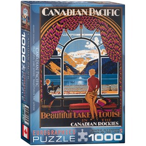 Eurographics (6000-0323) - "Beautiful Lake Louise" - 1000 brikker puslespil