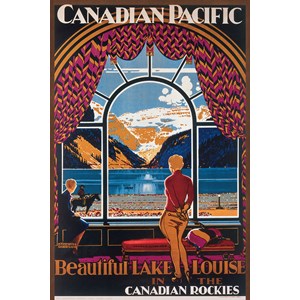 Eurographics (6000-0323) - "Beautiful Lake Louise" - 1000 brikker puslespil