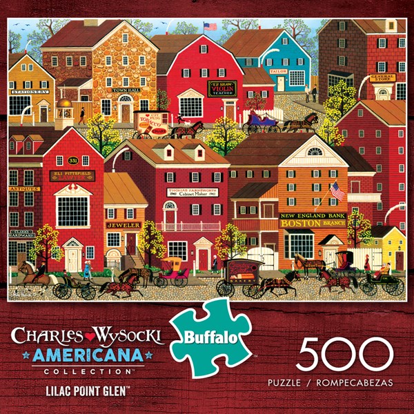 Buffalo Games (3715) - Charles Wysocki: "Lilac Point Glen" - 500 brikker puslespil