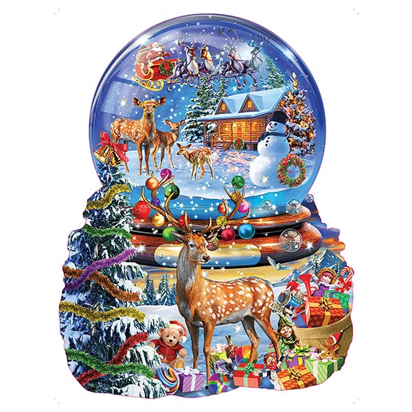 SunsOut (97182) - Adrian Chesterman: "Christmas Snow Globe" - 1000 brikker puslespil