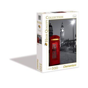Clementoni (30263) - "London Phone Box" - 500 brikker puslespil