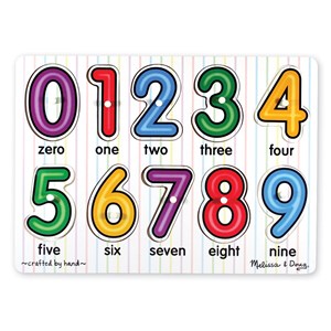 Melissa and Doug (3273) - "See-Inside Numbers" - 10 brikker puslespil